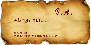 Végh Atlasz névjegykártya